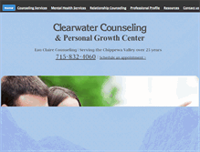 Tablet Screenshot of clearwatercounseling.com